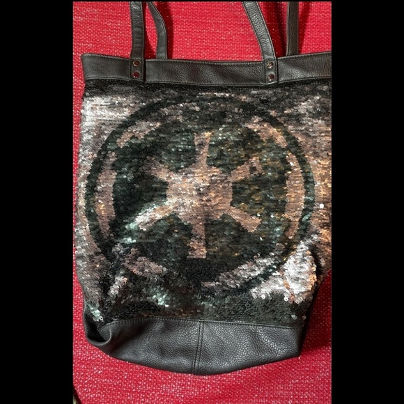 Star Wars Disney park sequin double sided tote bag - Picture 4 of 11